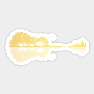 GOLDEN Nature Guitar Sticker